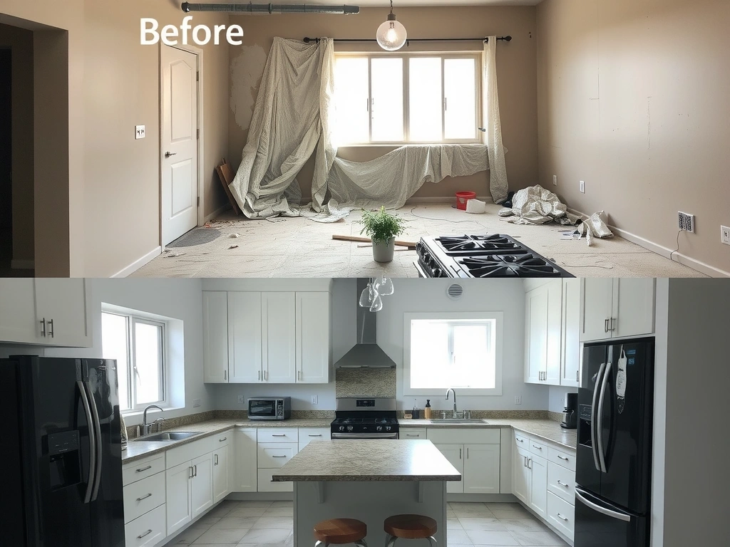 Post-construction cleanup transformation